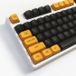 Yellow Black 104+45 CSA Profile PBT Doubleshot Keycap Set Cherry MX Mechanical Gaming Keyboard